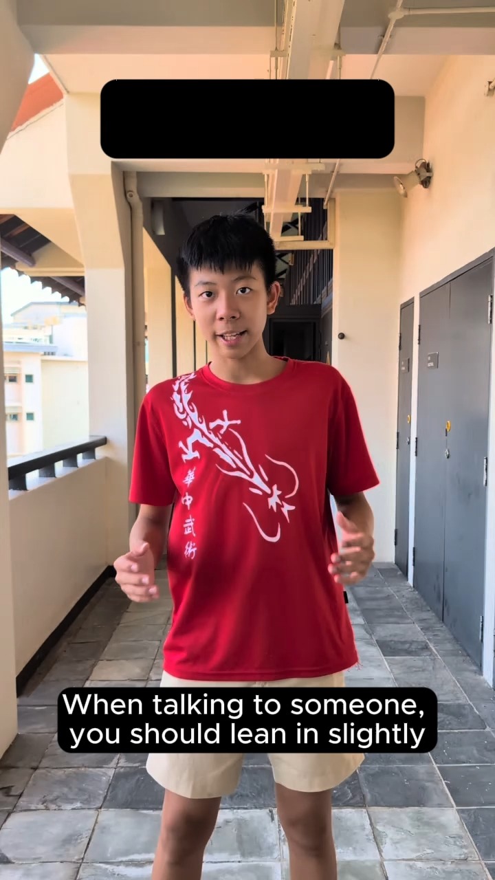 A Project Amplify student demonstrating body posture